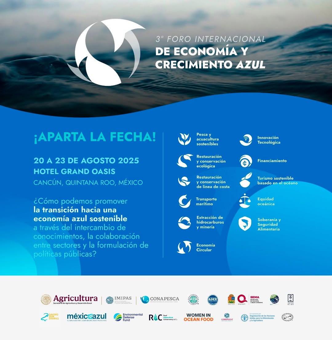 🌊 Marea Rosa Participará en el 3er Foro Internacional de Economía y Crecimiento Azul en México